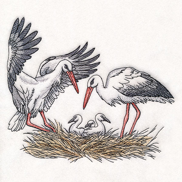 Family Time in the Stork Nest - Image 4