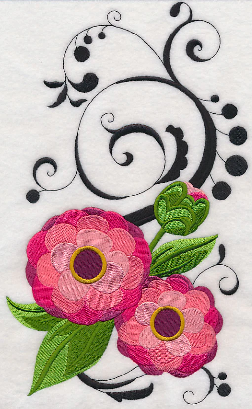 Fanciful Zinnia Flower - Image 5