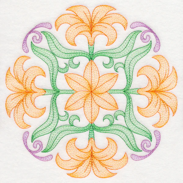 Fancy Floral Medallion - Lily - Image 6