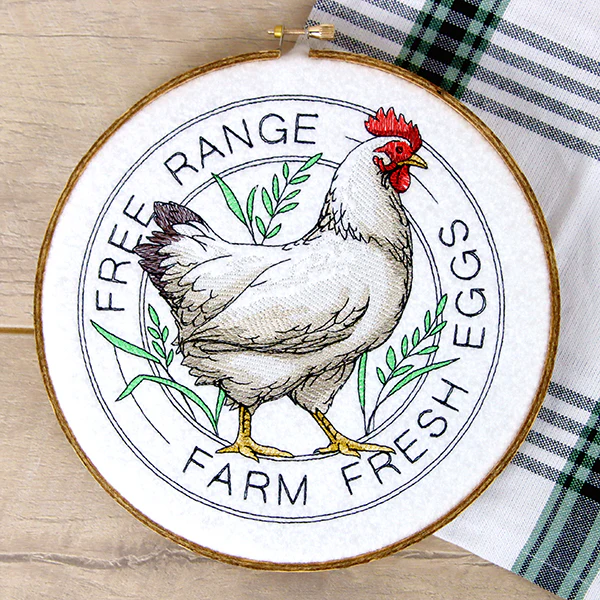 Farm Fresh Eggs Chicken Stamp - Image 6