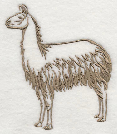 Farm Silhouette Llama - Image 2