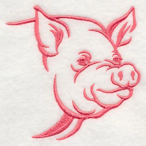 Farm Silhouette Pig 2 - Image 3