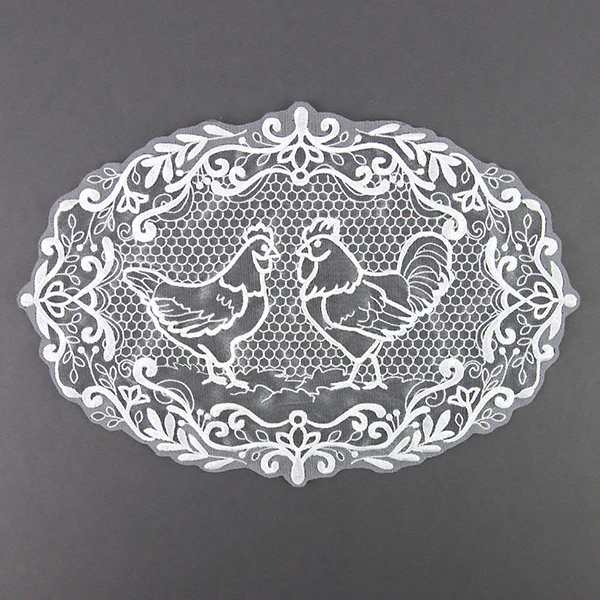 Farmhouse Chicken Doily (Organza)