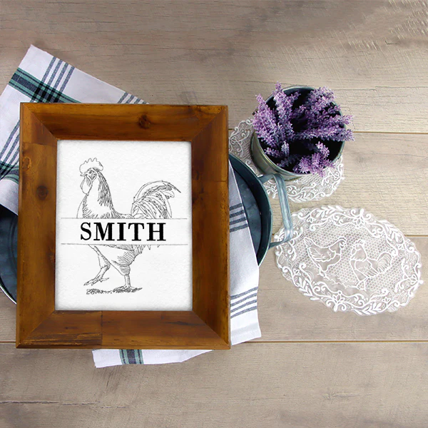 Farmhouse Chicken Doily (Organza) - Image 2