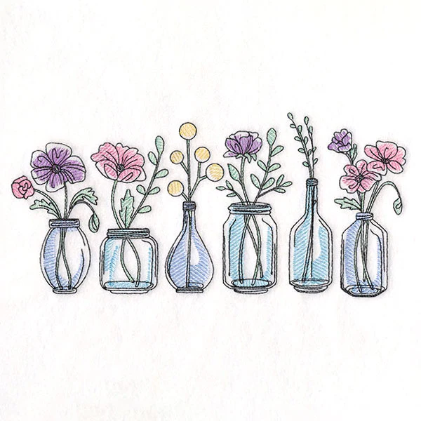 Farmhouse Flowers Border