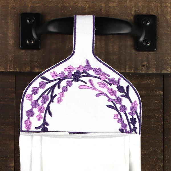 Farmhouse Lavender Towel Topper - Image 5