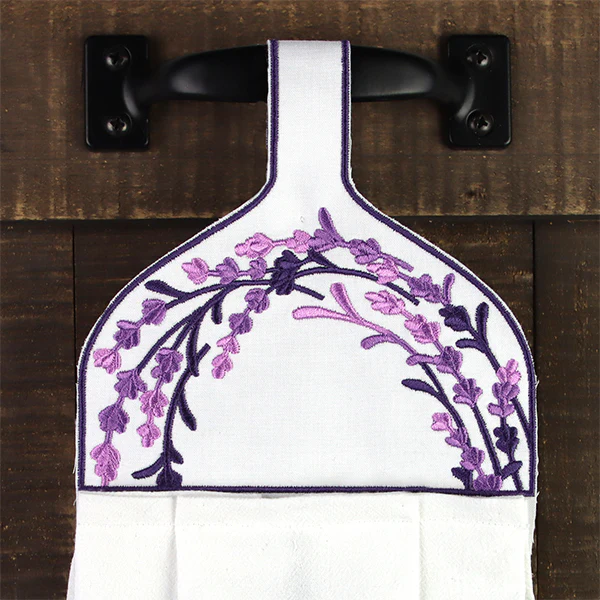 Farmhouse Lavender Towel Topper - Image 8