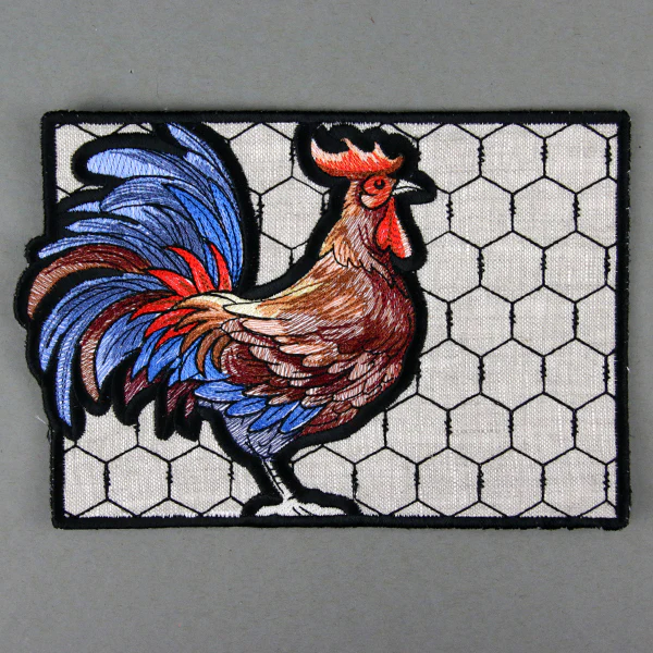 Farmhouse Rooster Mug Rug (In-the-Hoop) - Image 8