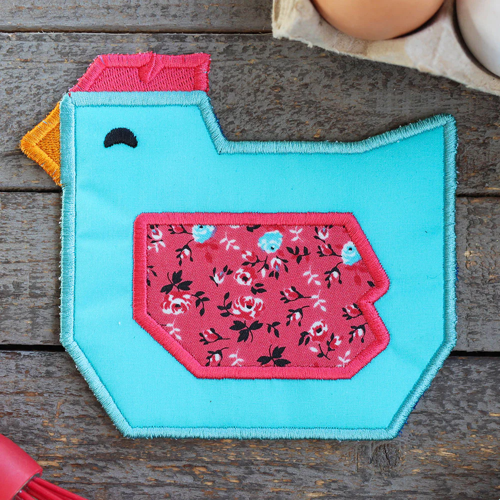 Farmyard Chicken Trivet (In-the-Hoop) - Image 6