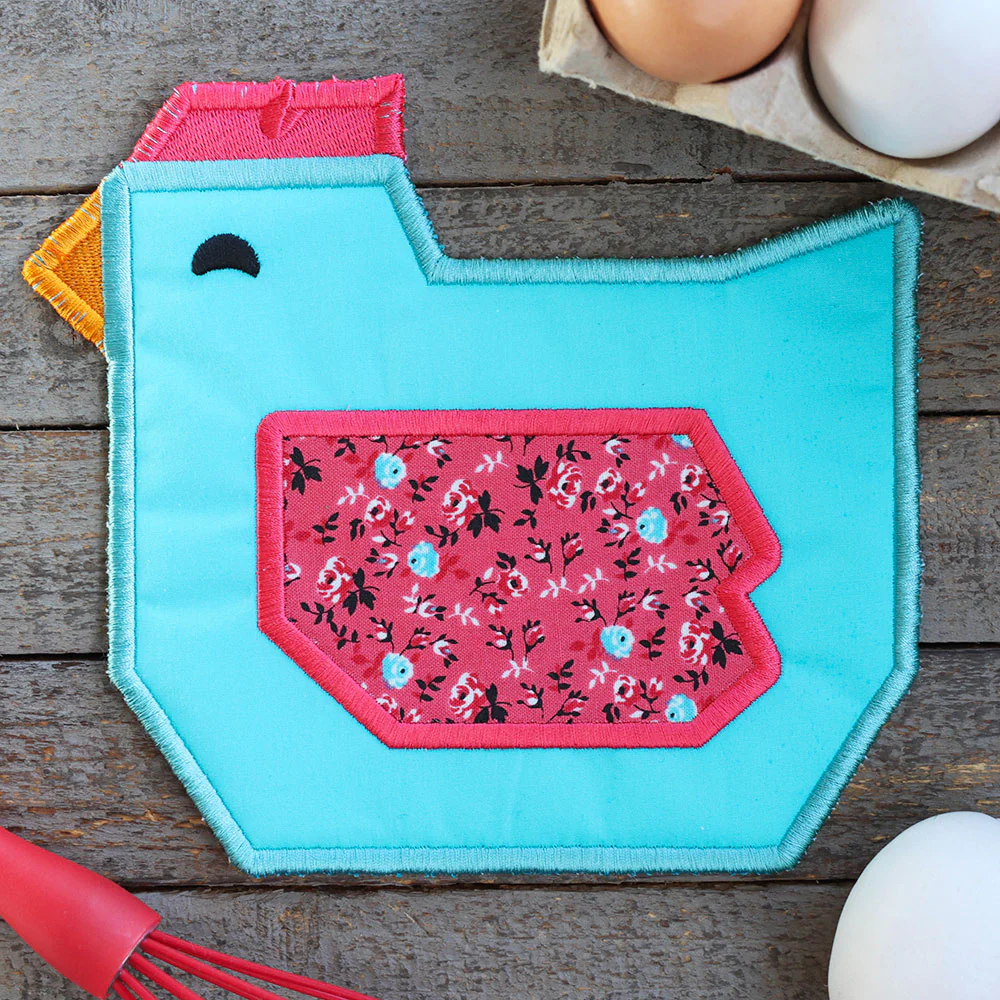 Farmyard Chicken Trivet (In-the-Hoop) - Image 7
