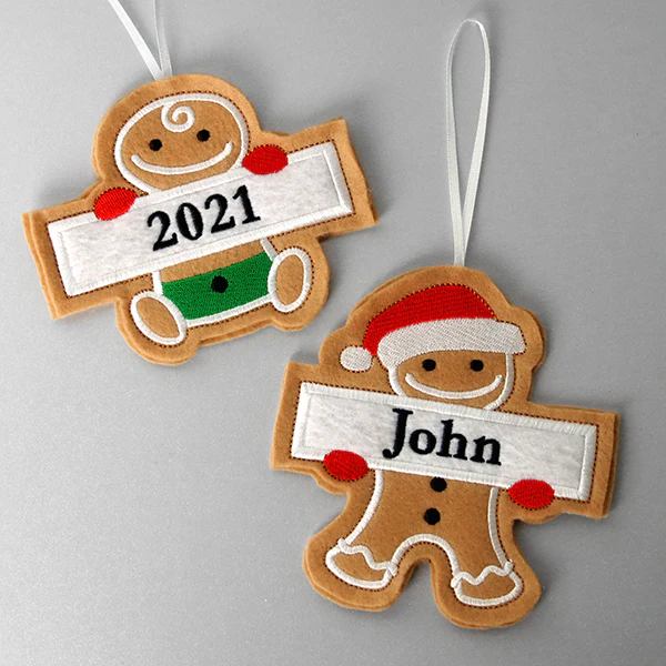 Father Gingerbread Ornament (In-the-Hoop) - Image 2