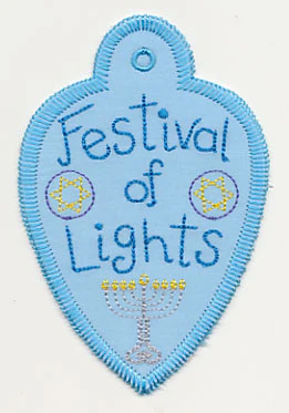 Festival of Lights Gift Tag (In-the-Hoop)