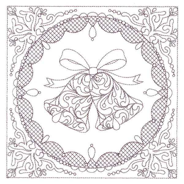 Festive Elegance - Bells (Trapunto) - Image 3