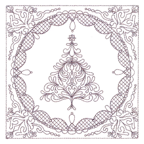 Festive Elegance - Christmas Tree (Trapunto) - Image 4
