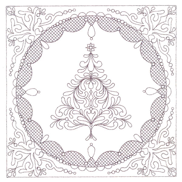 Festive Elegance - Christmas Tree (Trapunto) - Image 6