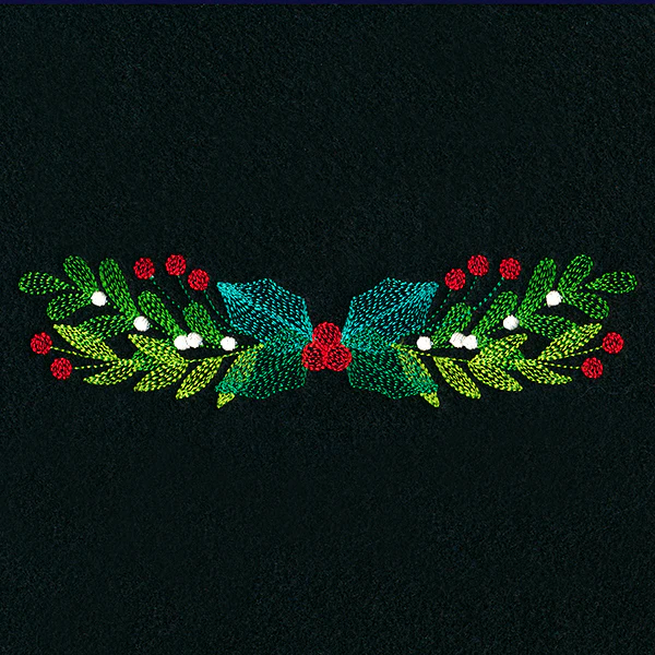 Festive Holly and Berries Border - Image 4
