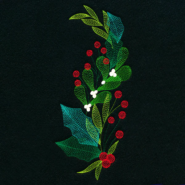 Festive Holly and Berries Spray - Image 3