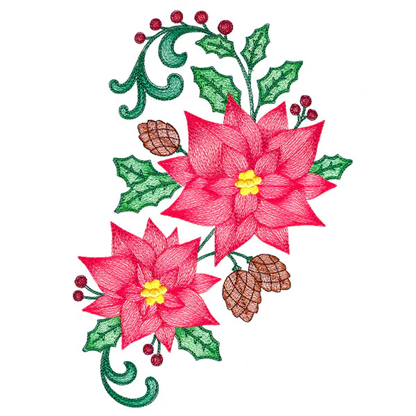 Festive Poinsettia Bouquet - Image 11