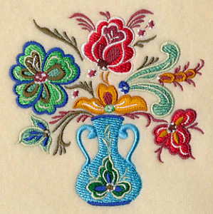 Festive Rosemaling Bouquet - Image 5
