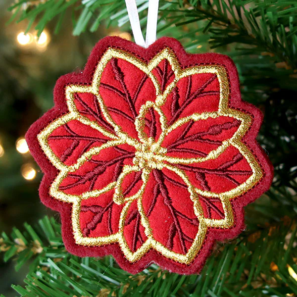 Festive Woodland Ornaments - Poinsettia - Image 3