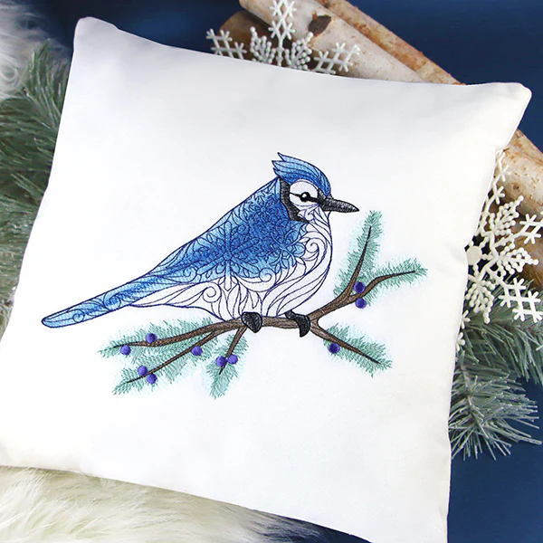 Filigree Blue Jay on Juniper - Image 6