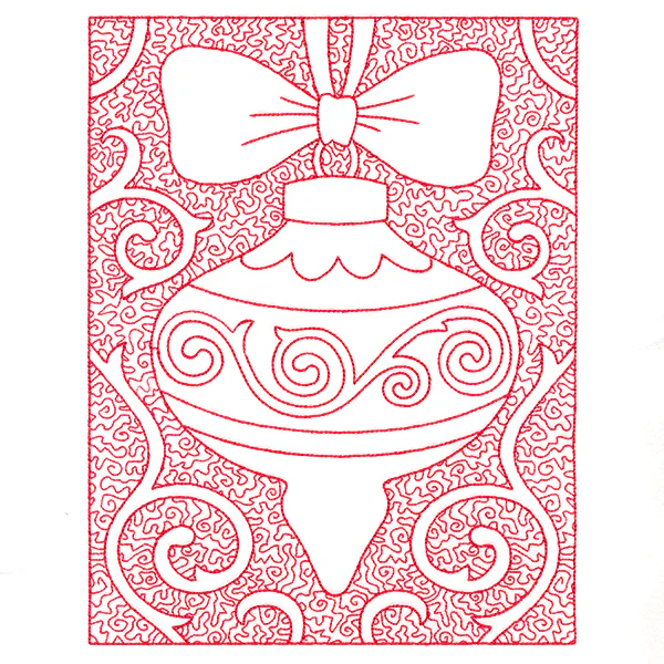 Filigree Christmas Ornament (Trapunto)