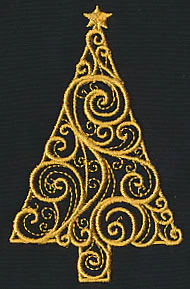 Filigree Christmas Tree (Goldwork) - Image 5