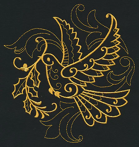 Filigree Dove (Goldwork) - Image 3