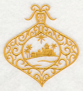 Filigree Ornament with Bethlehem Silhouette - Image 3
