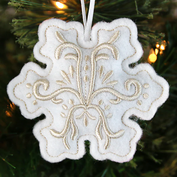 Filigree Ornaments - Snowflake (Puff Foam) (In-the-Hoop) - Image 3