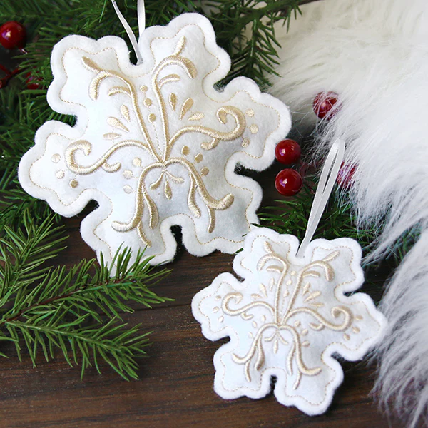 Filigree Ornaments - Snowflake (Puff Foam) (In-the-Hoop) - Image 4