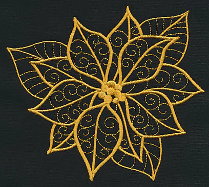 Filigree Poinsettia (Goldwork) - Image 4