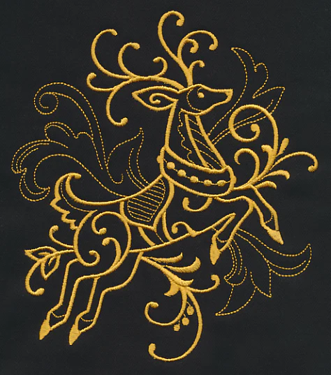 Filigree Reindeer (Goldwork) - Image 2