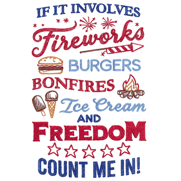 Fireworks & Freedom Sign - Image 3