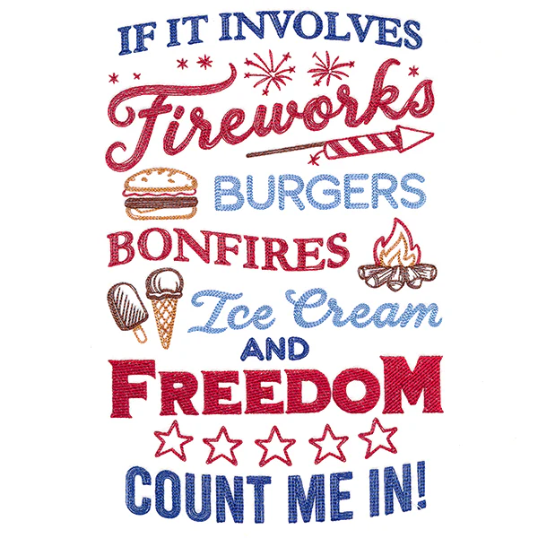 Fireworks & Freedom Sign - Image 4