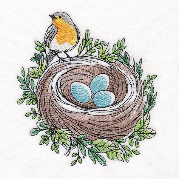 First Signs of Spring Robin & Nest - Image 3