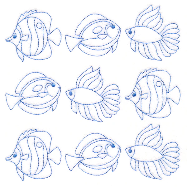 Fish in Paradise Quilting (Double Run) - Image 2