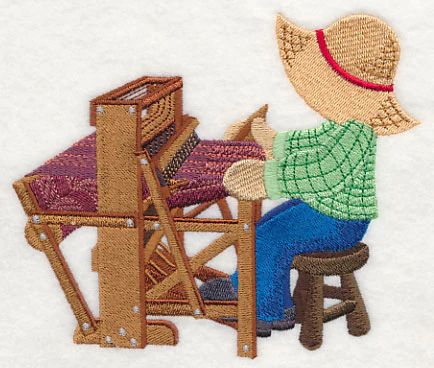 Fisherman Fred at the Weaving Loom - Image 2
