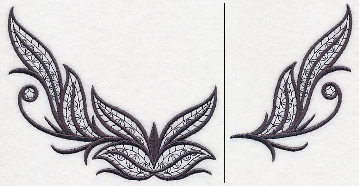 Fleur de Flames Neckline (V-Neck) (Split)