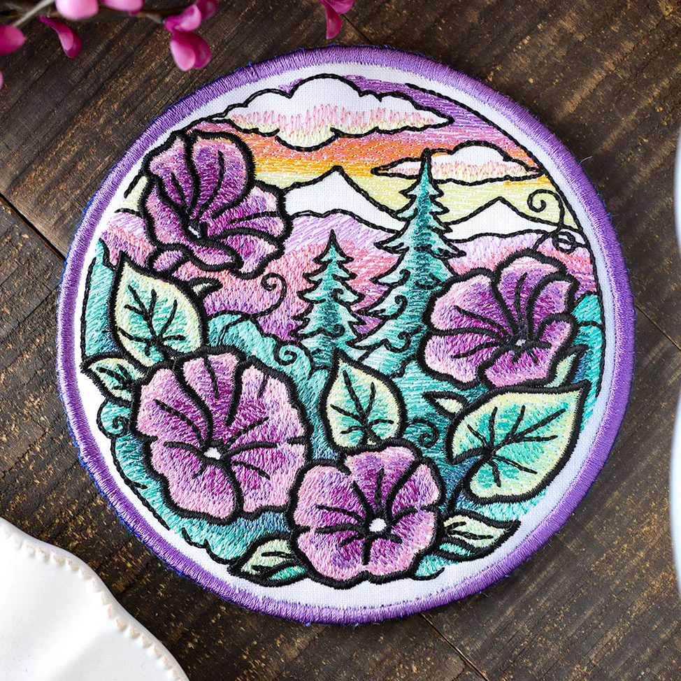 Flora & Fauna Trivet - Morning Glory (In-the Hoop) - Image 3