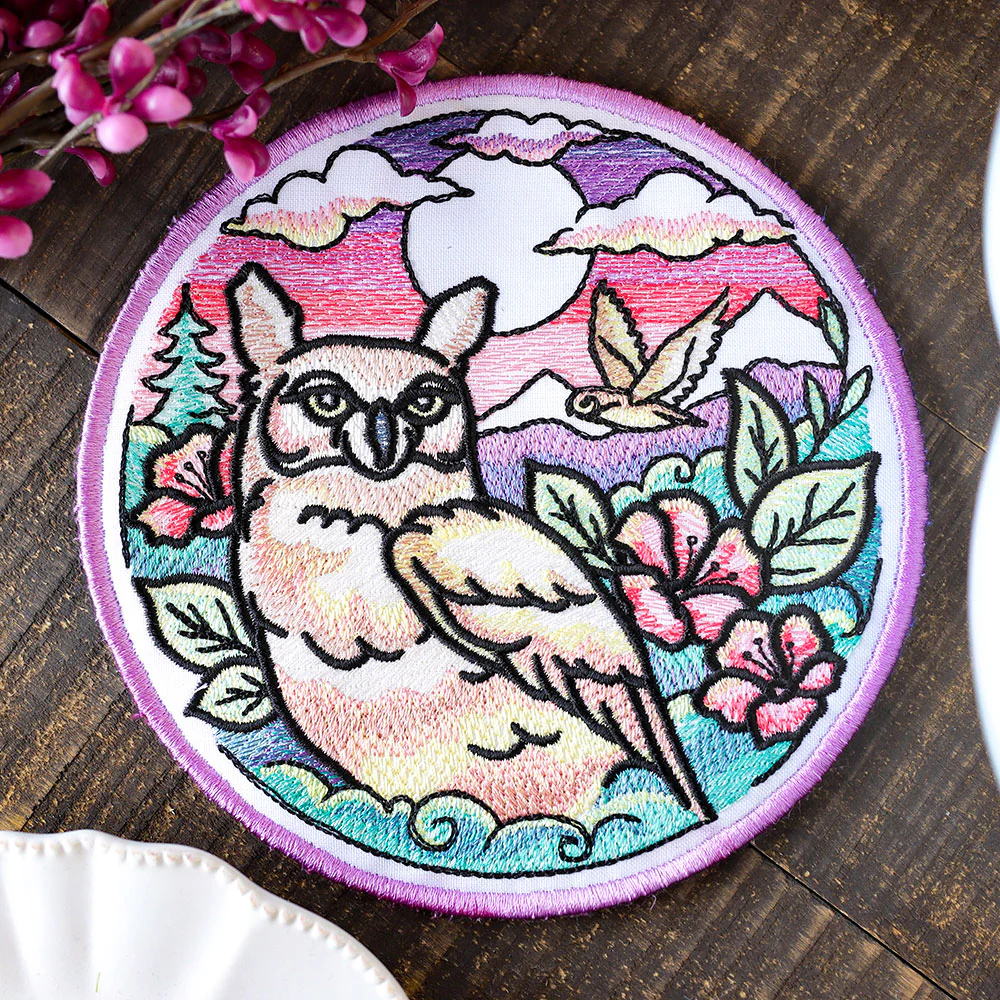 Flora & Fauna Trivet - Owl (In-the-Hoop) - Image 3