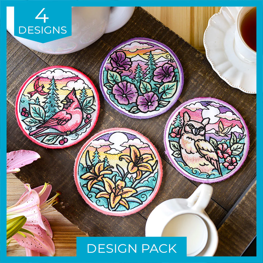 Flora & Fauna Trivets (In-the-Hoop) Design Pack - Image 5