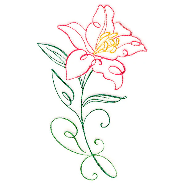 Floral Calligraphy - Lily - Image 4