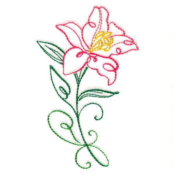 Floral Calligraphy - Lily - Image 5