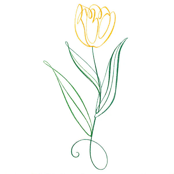 Floral Calligraphy - Tulip
