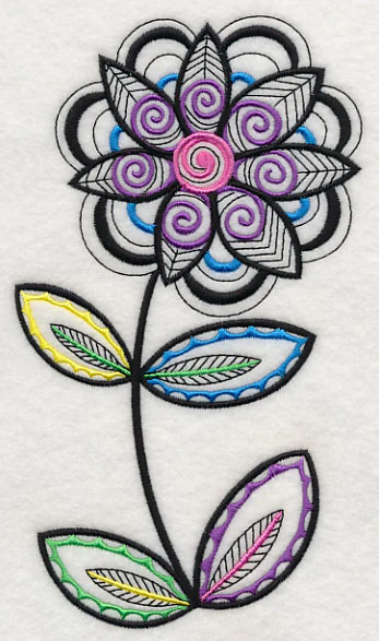 Floral Charm (Blackwork) - Image 3