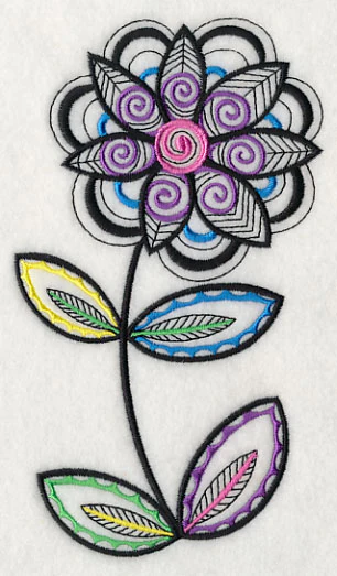 Floral Charm (Blackwork) - Image 4