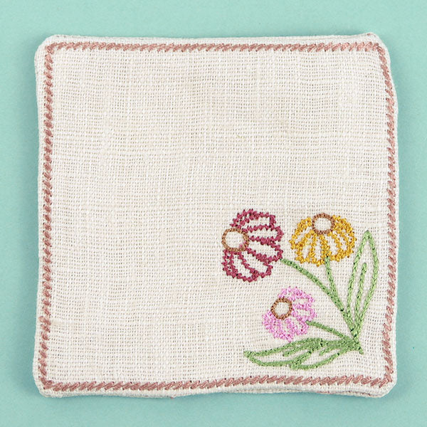 Floral Coaster - Coneflowers (In-the-Hoop) - Image 2