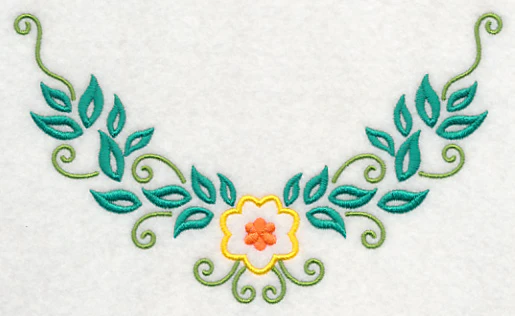 Floral Fashion Neckline (V-Neck) - Image 2
