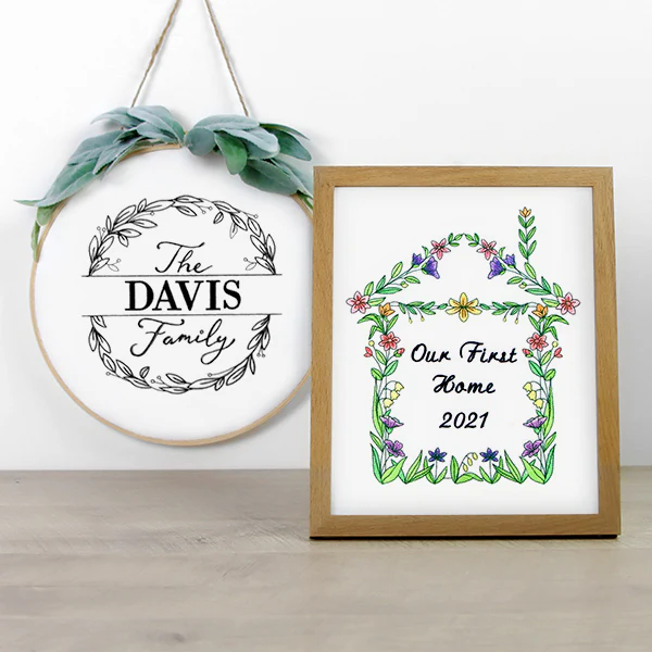 Floral House Wreath - Image 3